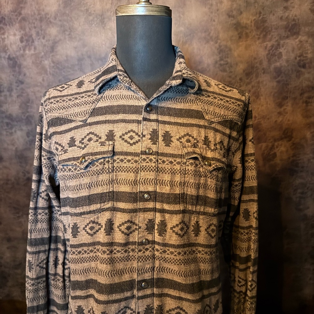 Wrangler Retro Premium Brown and Black Shirt